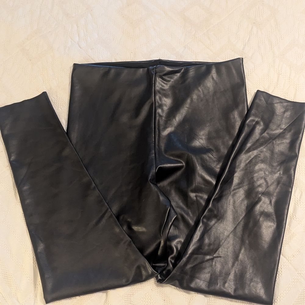 Joie Black Faux Leather Pants
